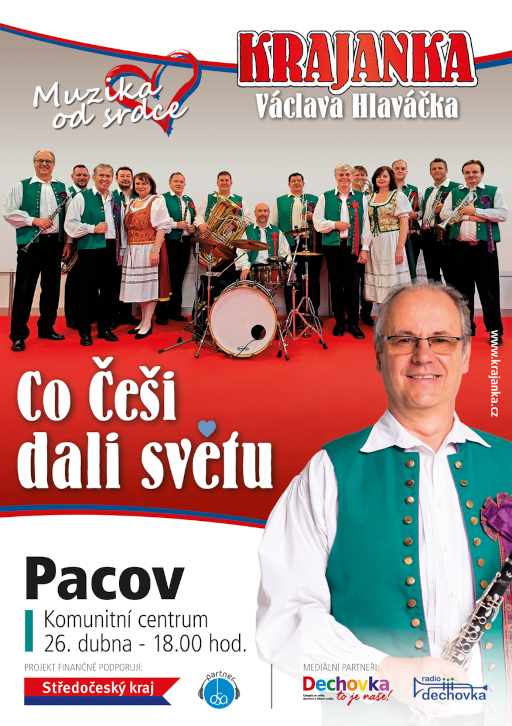 Koncert - Co Češi dali světu - Pacov - 26. dubna 18:00